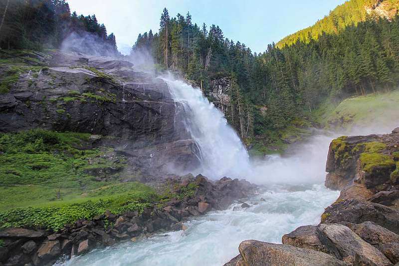 Beautiful Waterfalls Around the World. Waterfalls Krimml, Salzburg, Austria @Jürgen Reichenpfade