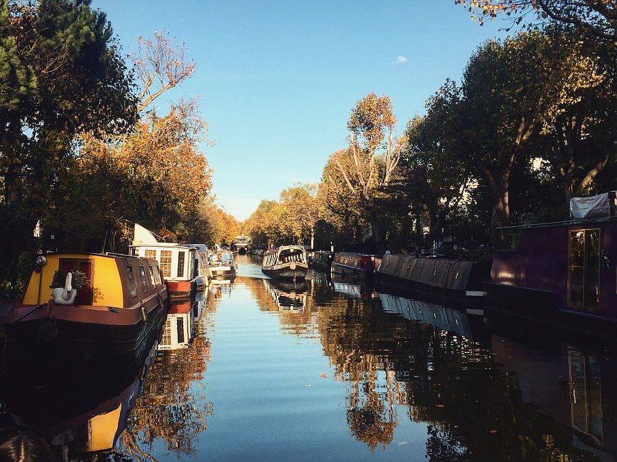off the beaten track in London. little venice london canal and boats
